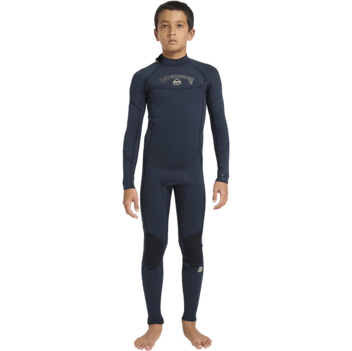 2026 Billabong Junior Absolute 3/2mm Back Zip Fato De Mergulho 24CW211601 - Navy